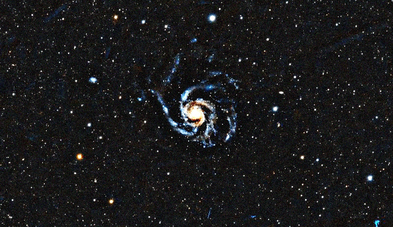 Photo simulée d'une heure de Pinwheel Galaxy avec le Origin Mark II