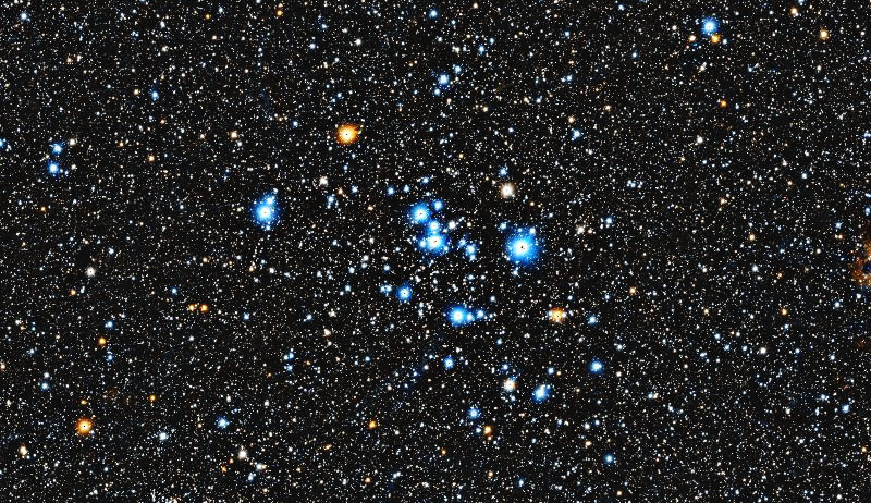Foto simulata di un'ora di M47 con il Origin Mark II