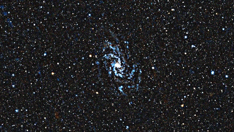 Photo simulée d'une heure de Triangulum Galaxy avec le DWARF 3