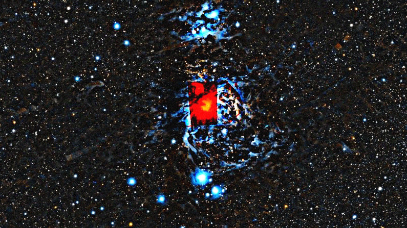 Photo simulée d'une heure de Orion Nebula avec le DWARF 3