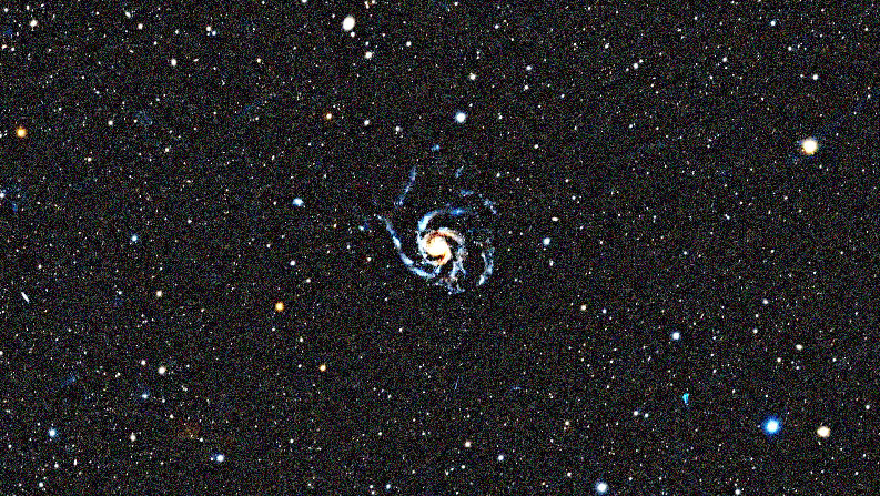 Photo simulée d'une heure de Pinwheel Galaxy avec le DWARF mini