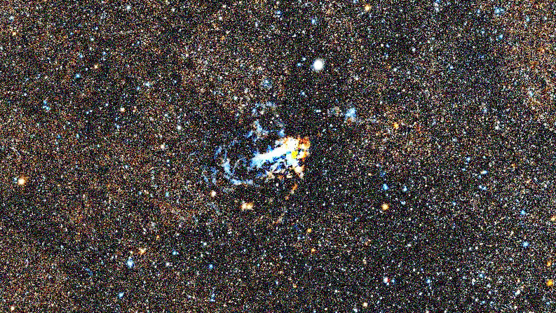 Photo simulée d'une heure de Omega Nebula avec le DWARF mini