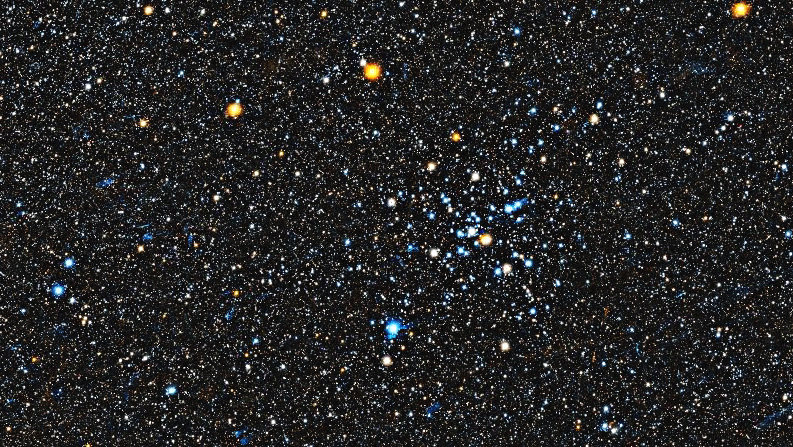 Foto simulata di un'ora di M41 Little Beehive Cluster con il DWARF mini