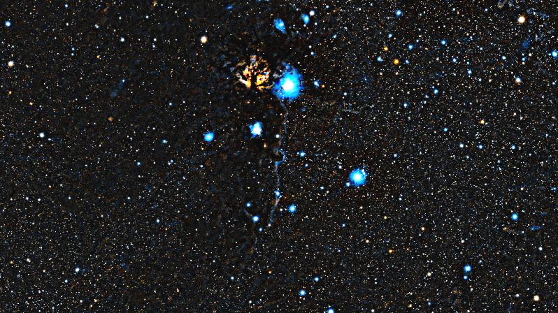 Foto simulata di un'ora di IC 434 Horsehead Nebula con il Seestar S30 Pro