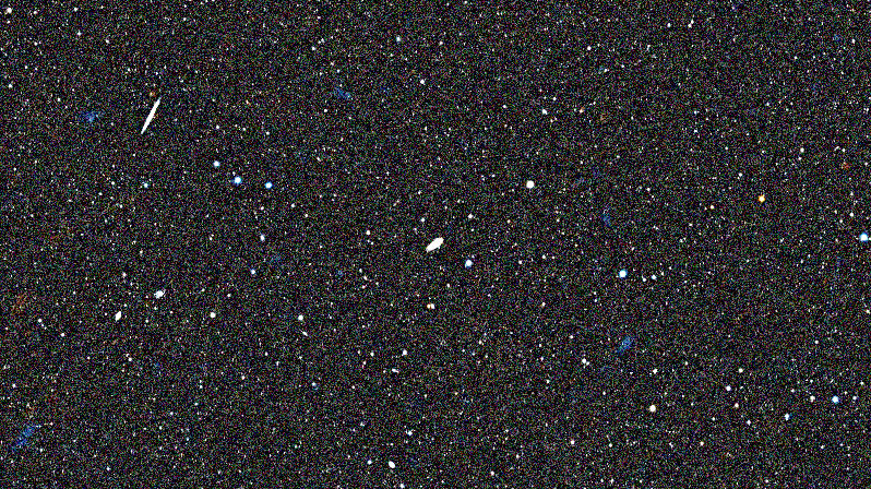 Foto simulata di un'ora di M102 Spindle Galaxy con il Seestar S30 Pro