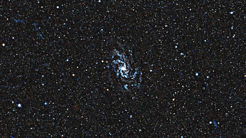 Foto simulada de una hora de Triangulum Galaxy con el Seestar S30 Pro