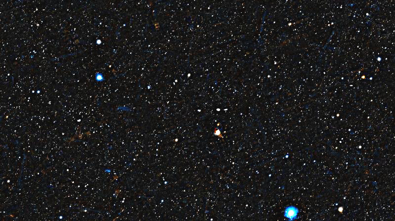 Foto simulata di un'ora di M40 con il Seestar S30 Pro
