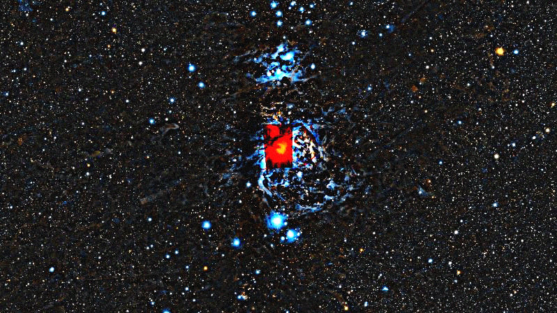 Foto simulada de una hora de Orion Nebula con el Seestar S30 Pro