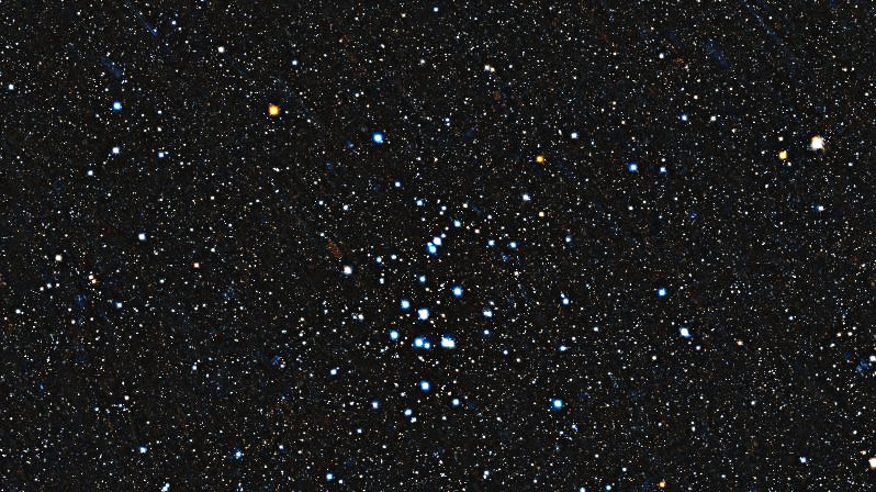 Foto simulada de una hora de Beehive Cluster con el Seestar S30 Pro