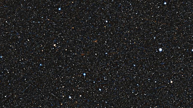 Foto simulata di un'ora di M73 Four-star asterism con il Seestar S30 Pro