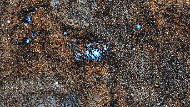 Foto simulada de una hora de Lagoon Nebula con el Seestar S30 Pro