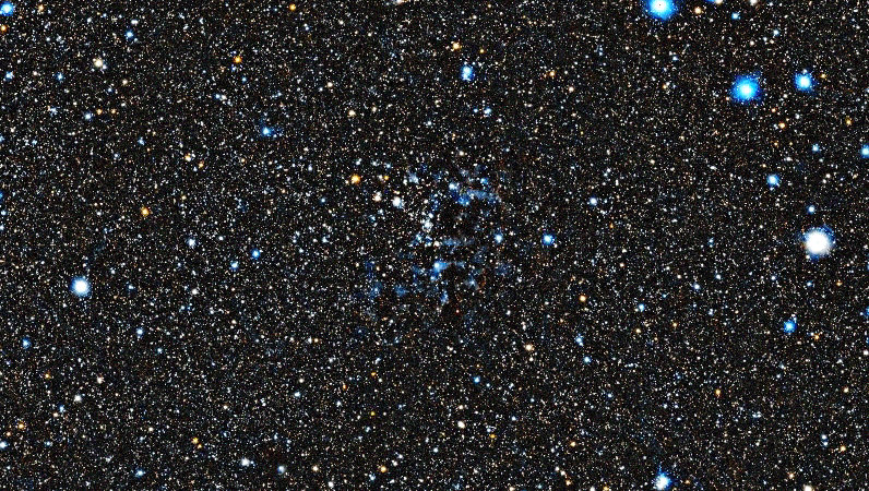 Foto simulata di un'ora di IC 410 Tadpoles Nebula con il Seestar S30