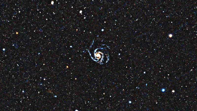 Foto simulada de una hora de Pinwheel Galaxy con el Seestar S50 Pro