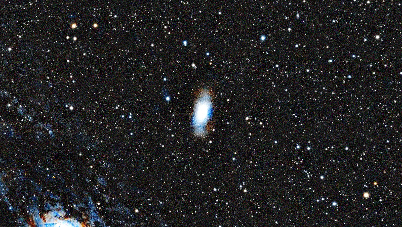 Foto simulata di un'ora di M110 con il Seestar S50