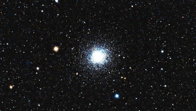 Photo simulée d'une heure de Hercules Cluster avec le Seestar S50