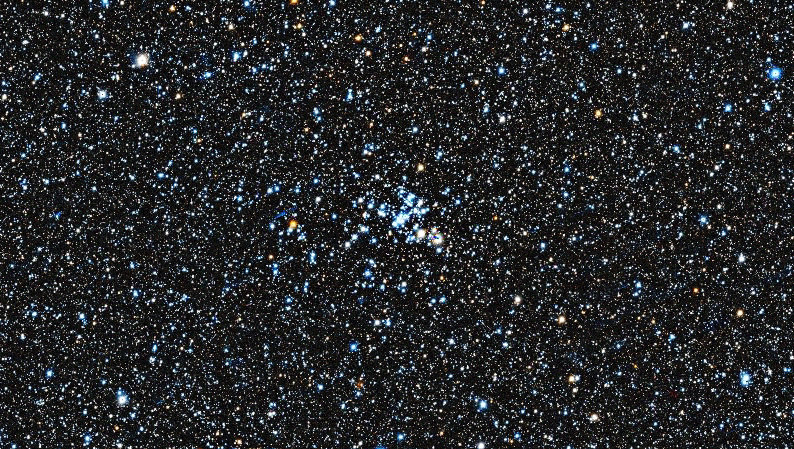 Foto simulata di un'ora di M93 con il Seestar S50