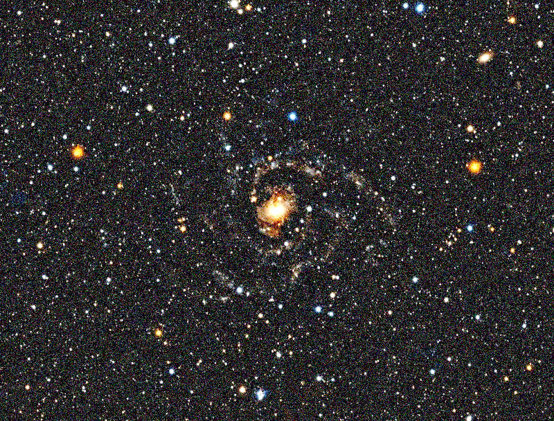 Foto simulata di un'ora di IC 342 Hidden Galaxy con il eQuinox 2