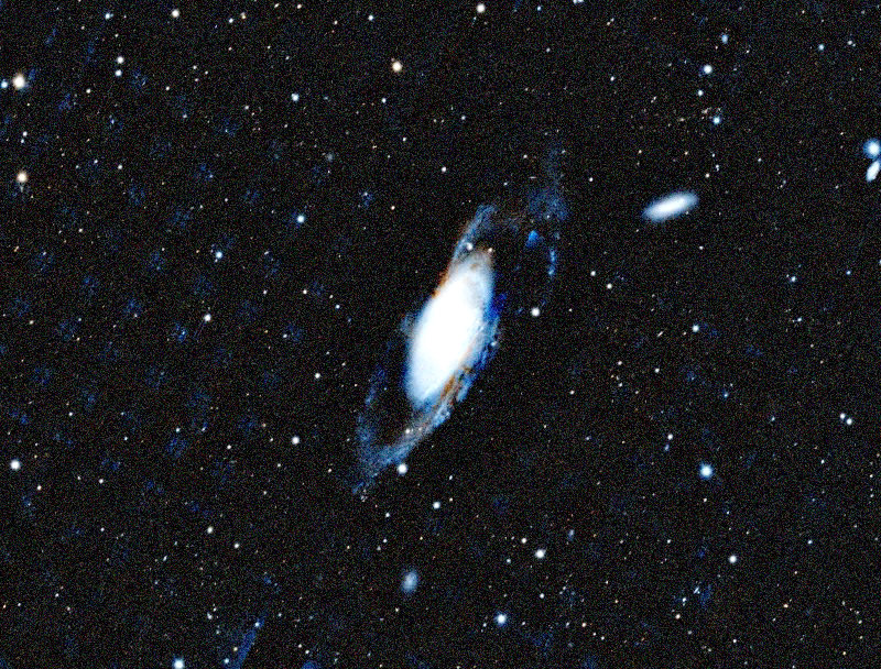 Foto simulata di un'ora di M106 con il eQuinox 2