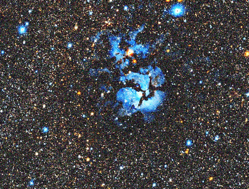 Photo simulée d'une heure de Trifid Nebula avec le eQuinox 2