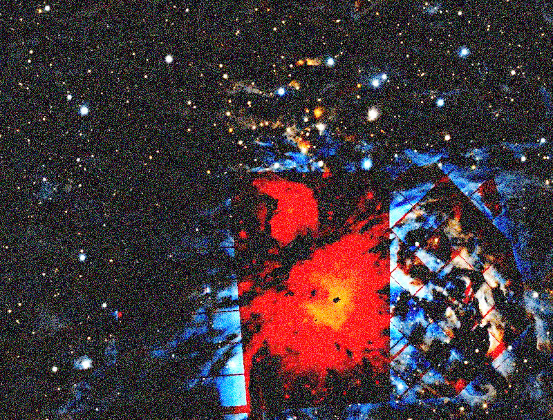 Foto simulata di un'ora di M43 De Mairan's Nebula con il eQuinox 2