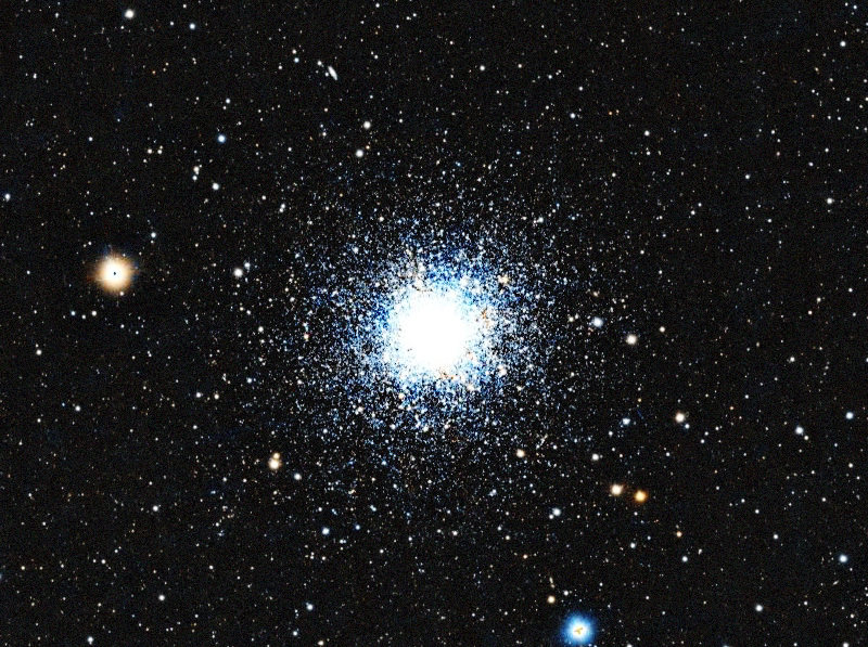 Foto simulada de una hora de Hercules Cluster con el Odyssey Pro