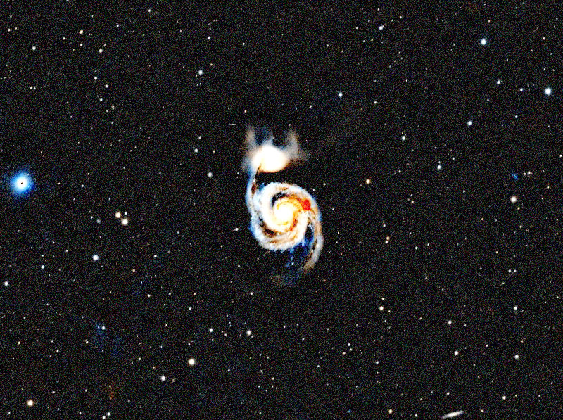 Foto simulada de una hora de Whirlpool Galaxy con el Odyssey Pro
