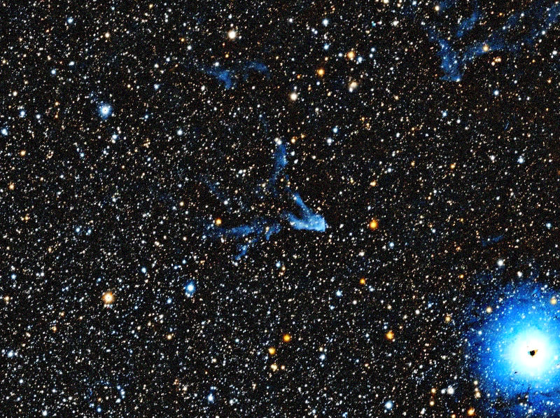 Foto simulata di un'ora di IC 63 Ghost of Cassiopeia con il Odyssey