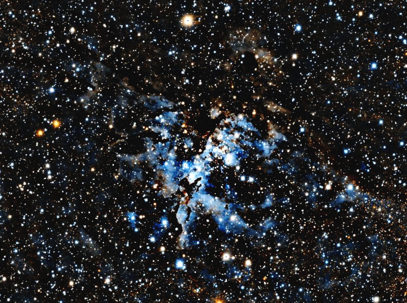 Foto simulata di un'ora di M16 Eagle Nebula con il Odyssey