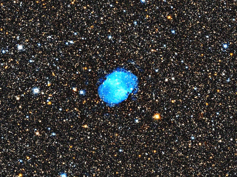 Photo simulée d'une heure de Dumbbell Nebula avec le Odyssey