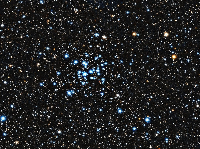 Foto simulata di un'ora di M36 Pinwheel Cluster con il Odyssey