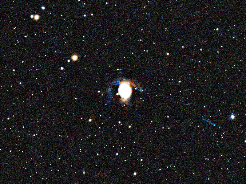 Foto simulata di un'ora di M77 Cetus A con il Odyssey