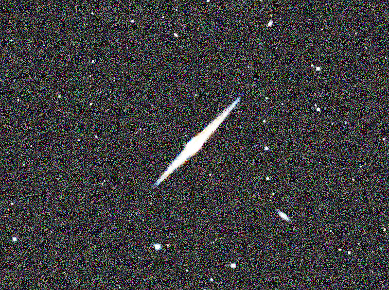 Foto simulata di un'ora di NGC 4565 Needle Galaxy con il Odyssey