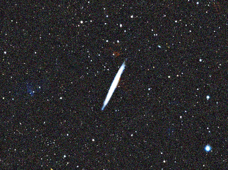 Foto simulata di un'ora di NGC 5907 Splinter Galaxy con il Odyssey