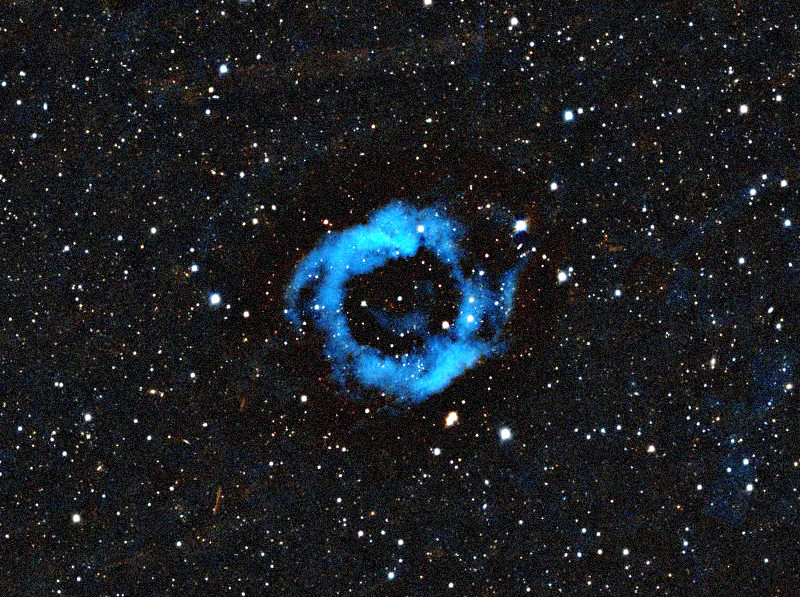 Foto simulata di un'ora di NGC 7293 Helix Nebula con il Odyssey