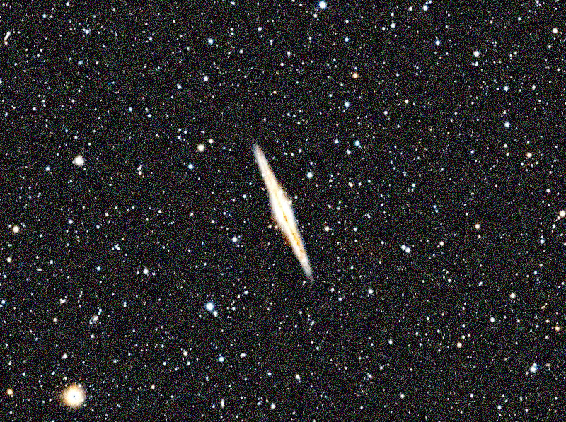 Foto simulata di un'ora di NGC 891 Silver Sliver Galaxy con il Odyssey