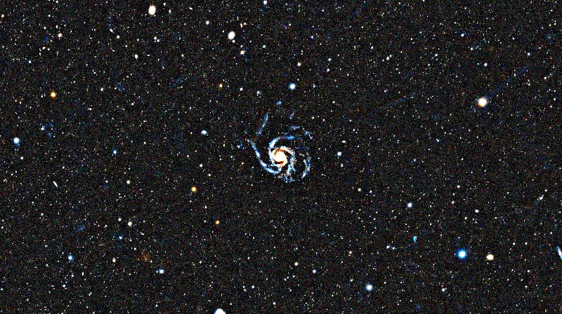 Photo simulée d'une heure de Pinwheel Galaxy avec le Vespera II
